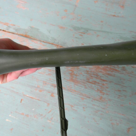 Hunter for Target Green Rubber Pouch Zipper Wristlet Small Bag Tote Make Up Bag - Picture 3 of 8